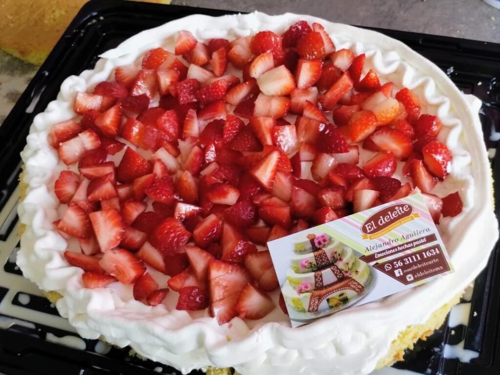 Relleno de fresa para pastel